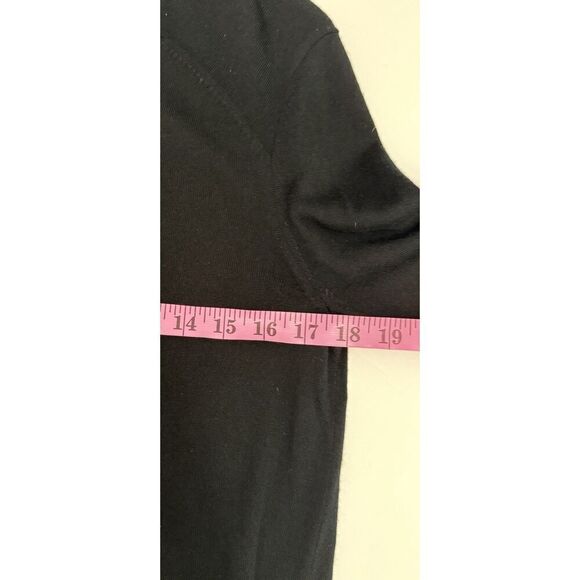 Banana Republic Merino Wool Sweater Top Crew Neck Black Lightweight Womens Small - Picture 9 of 14